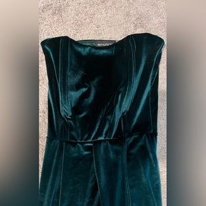 Velvet emerald PLT dress